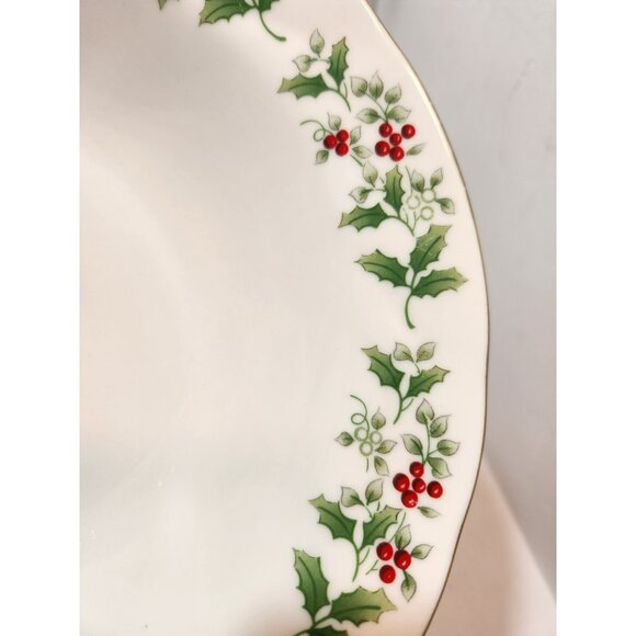 Gibson Housewares  Christmas Charm Delight Holly Berry 9" Serving Bowl - Picture 6 of 8